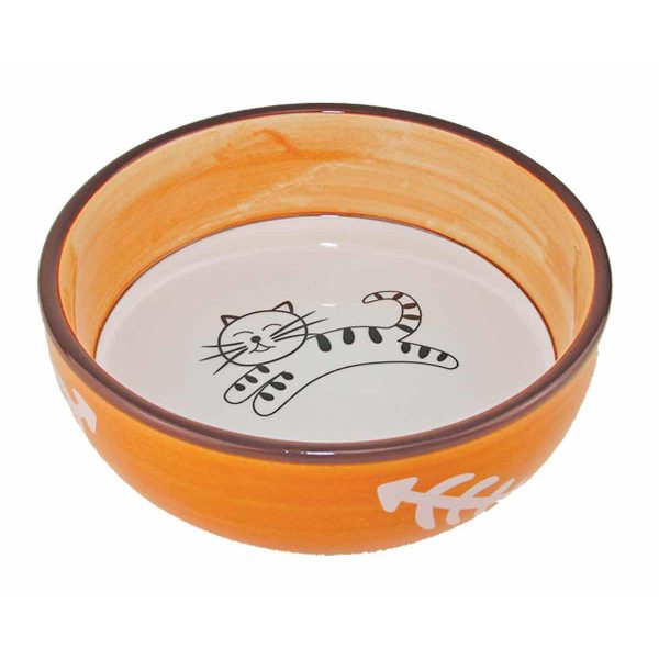 Керамическая миска Довольный кот оптом в Догман