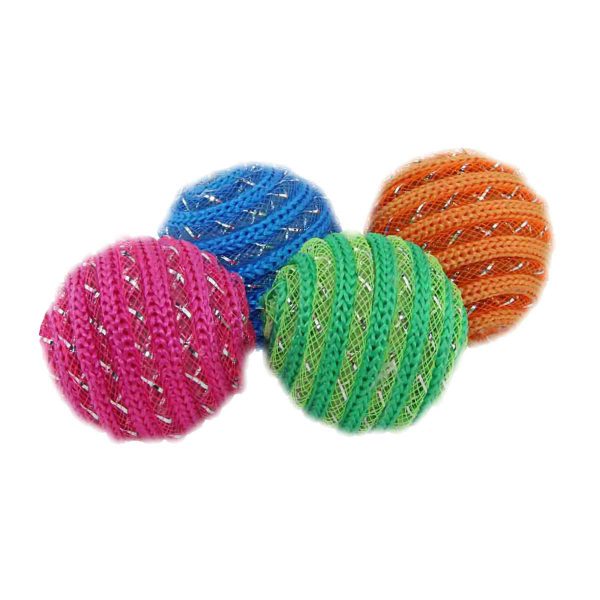Гремящий плетеный шарик - игрушки для домашних животных оптом